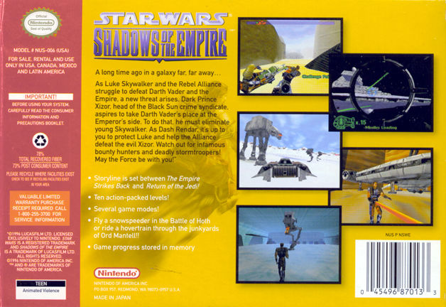 Star Wars Shadows of The Empire